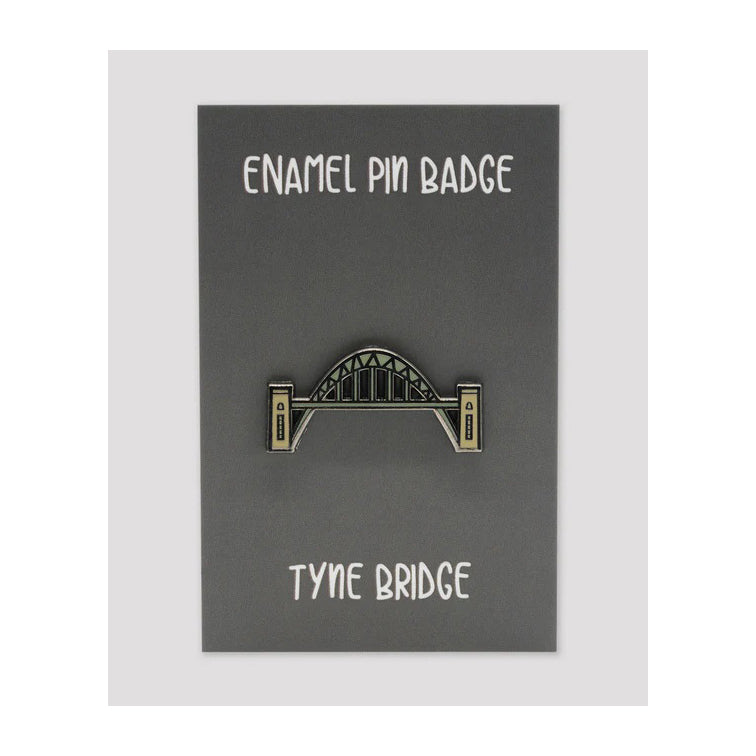 Lines Behind Tyne Bridge Enamel Badge
