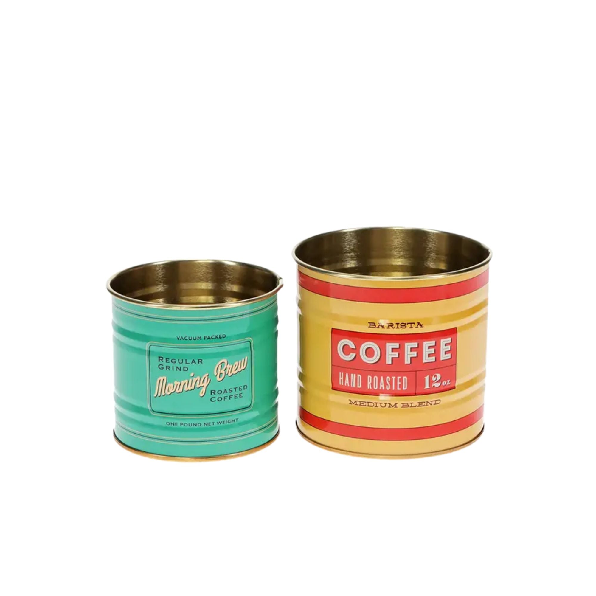 Vintage Coffee Mini Tins Set of 2