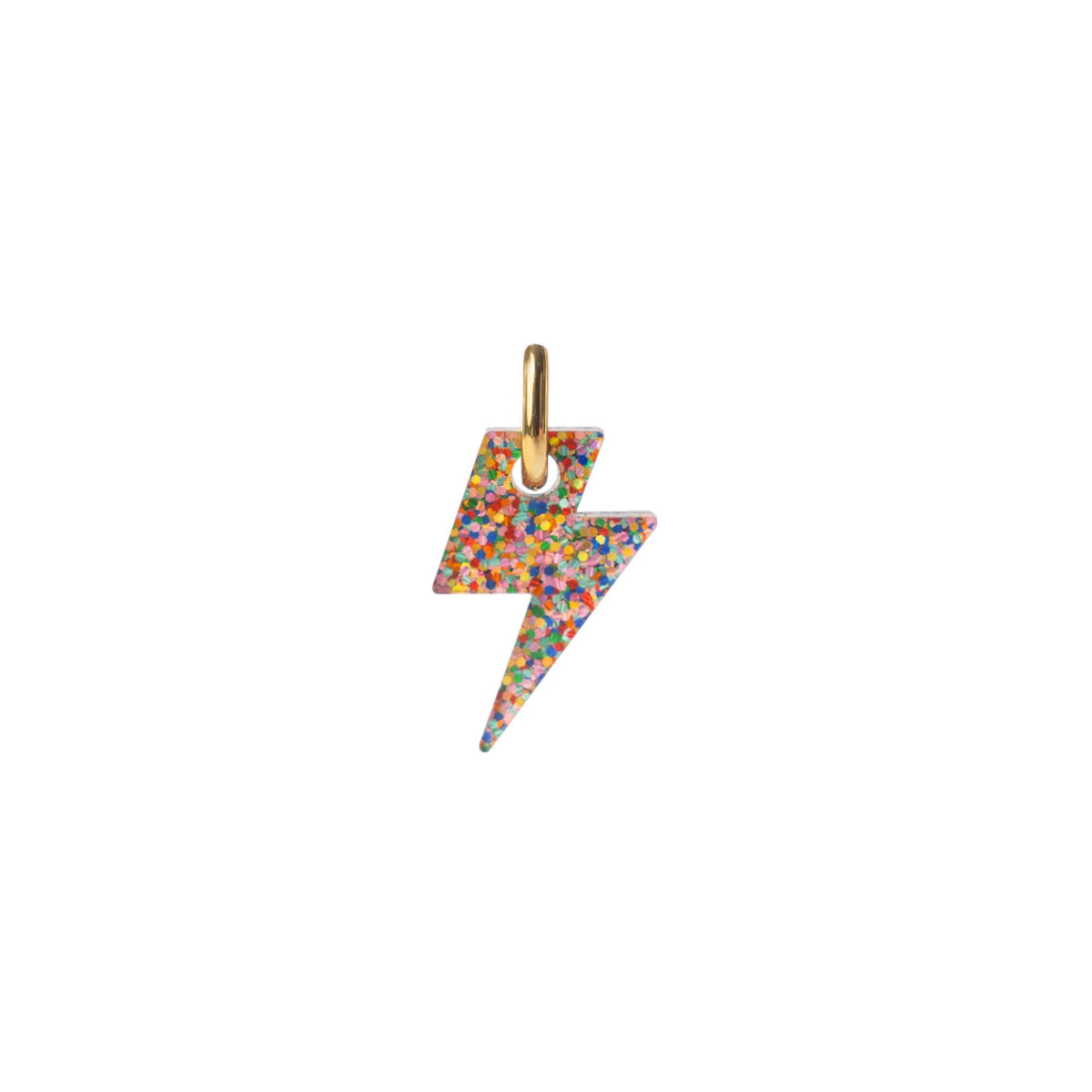 Weezy Pop Glitter Lightning Bolt Charm