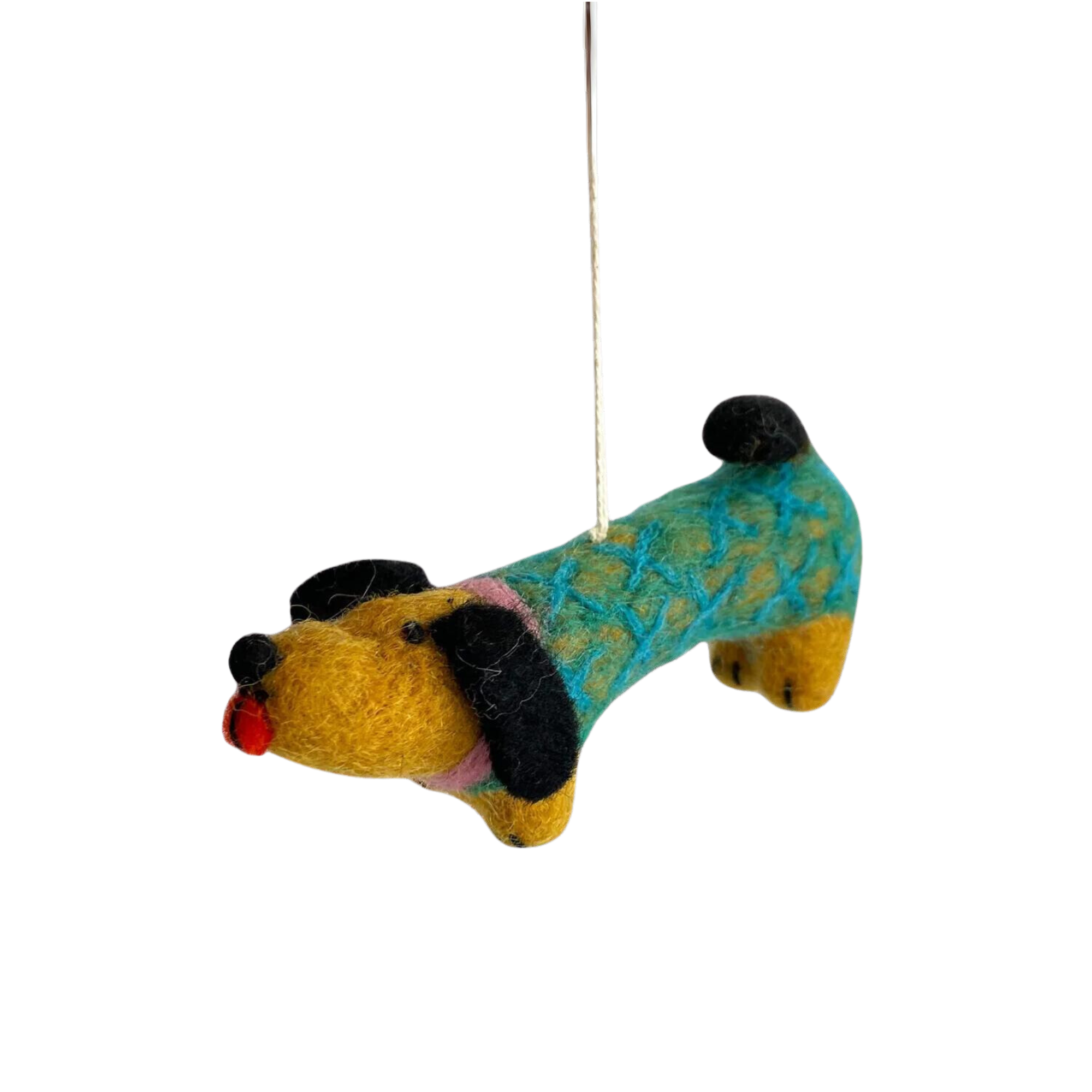 Weiner Dog Felt Decoration