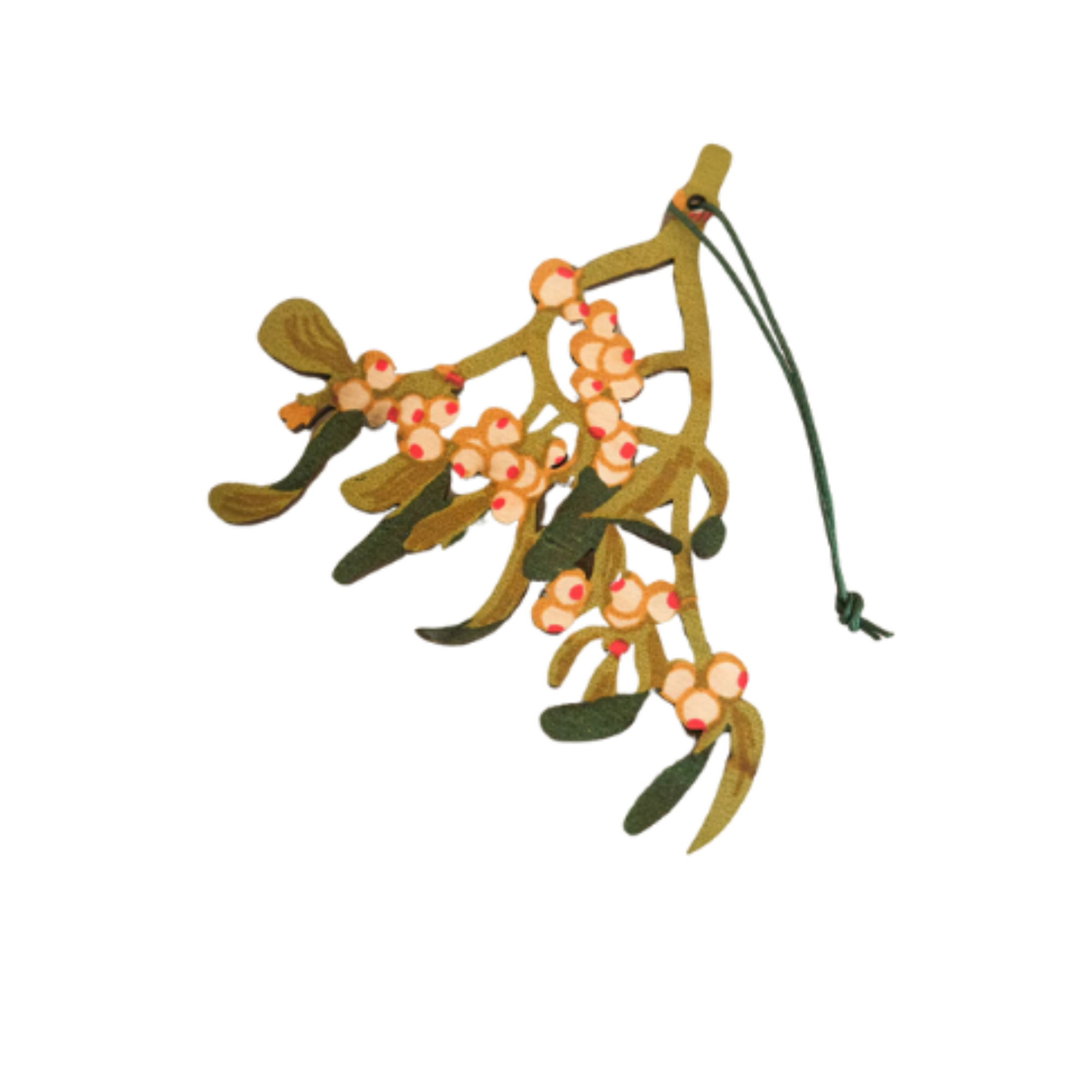 Wooden Mistletoe Decoration