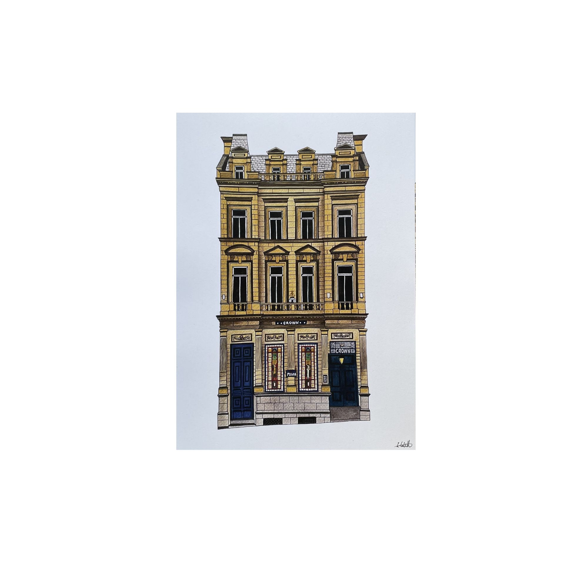 Zoe Cotterill x INNSiDE The Crown Posada Print