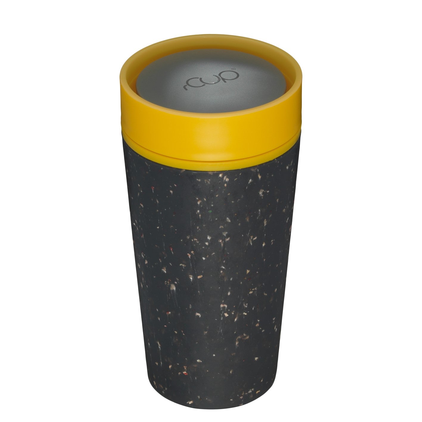 12oz rCup Black and Mustard