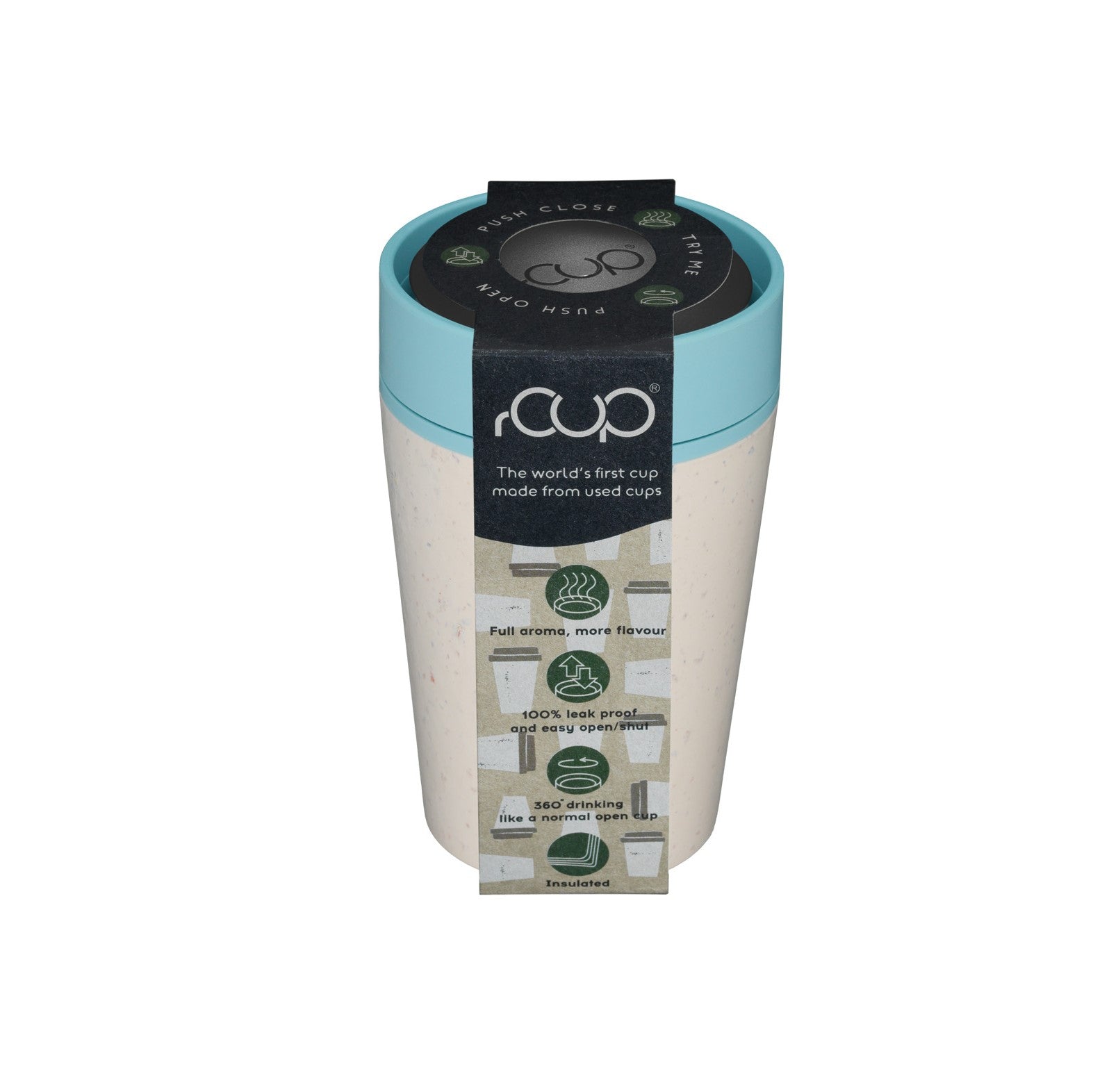 8oz rCup Cream and Teal