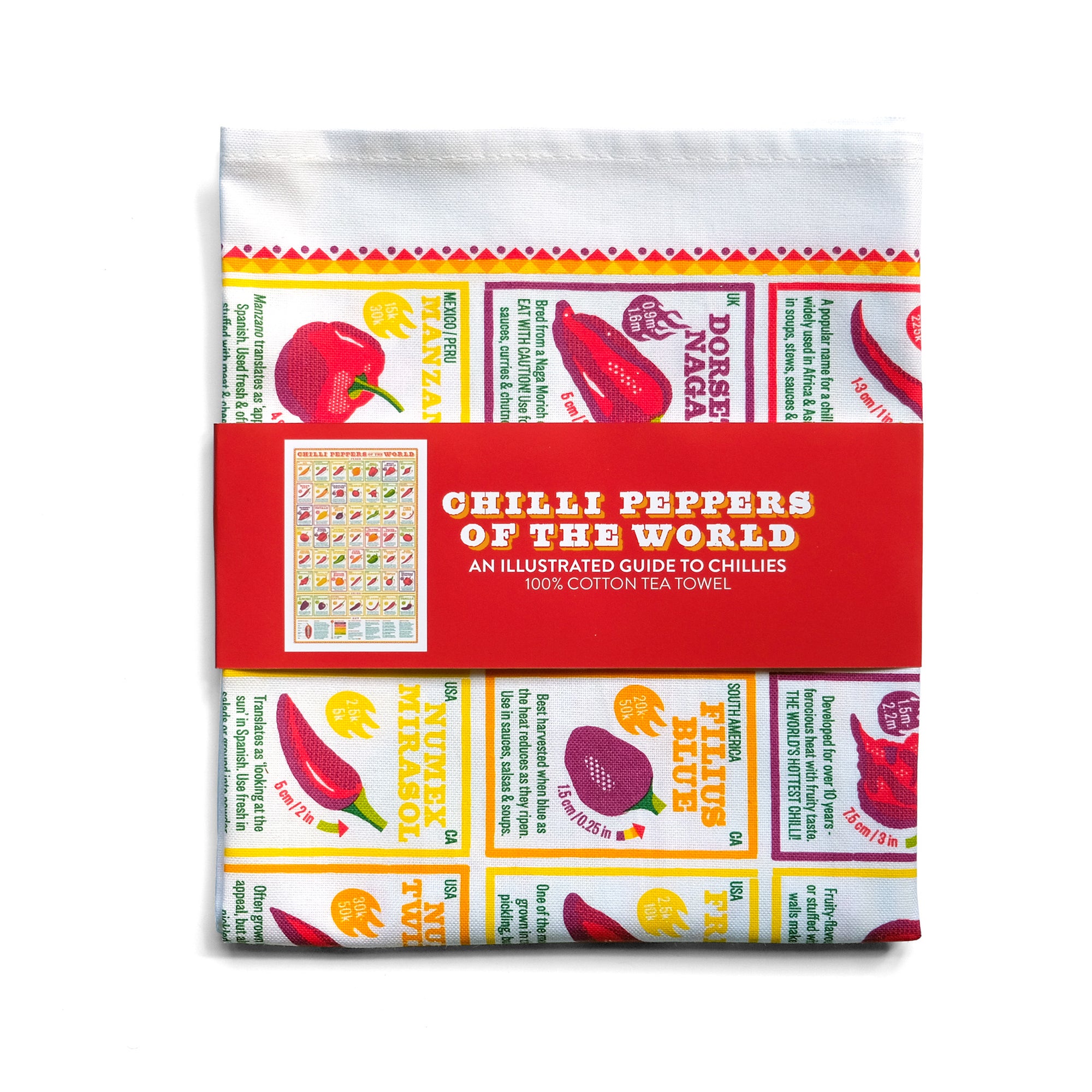 Chilli Peppers of the World Tea Towel