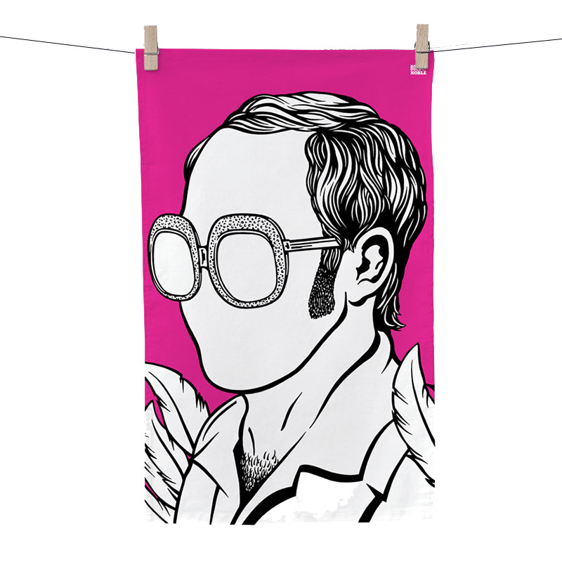 Bold & Noble Elton John Tea Towel
