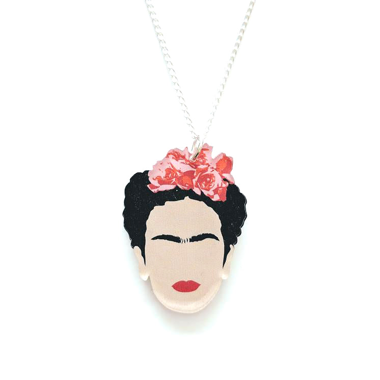 Frida Kahlo Acrylic Necklace