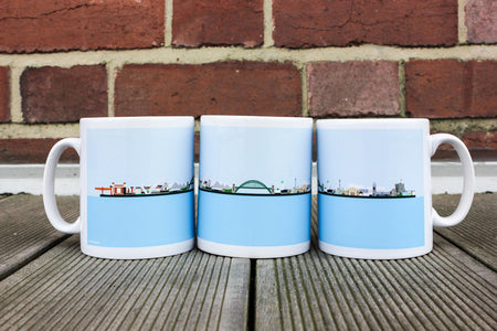 My World Newcastle Gateshead Skyline Mug x 3