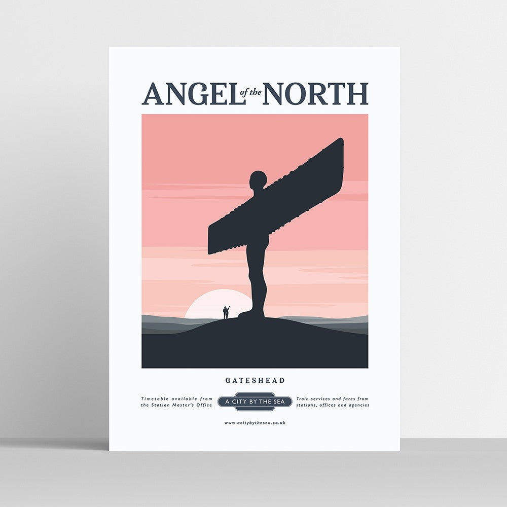 Angel of the North Travel Poster Print