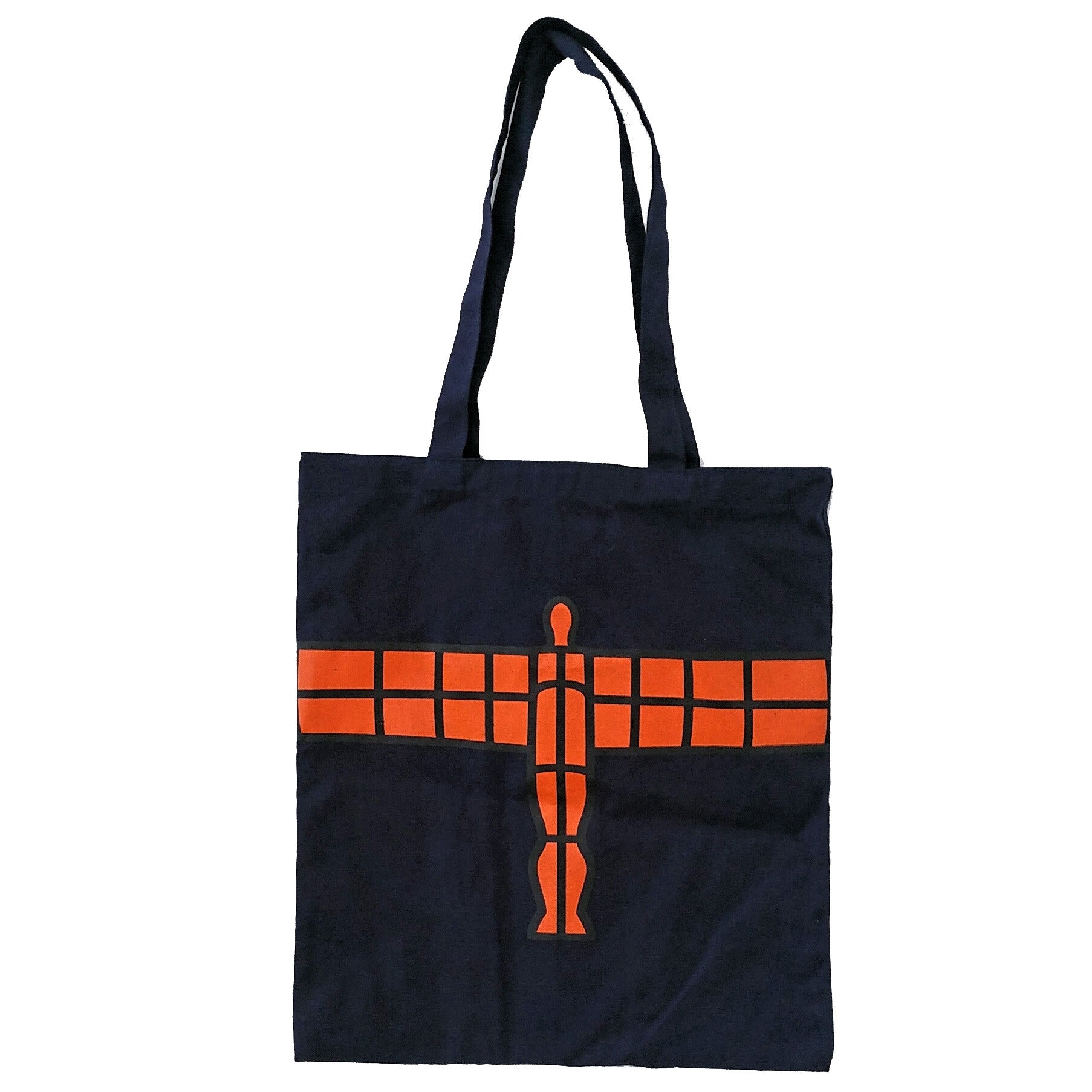 Angel of the North Navy Blue Tote Bag