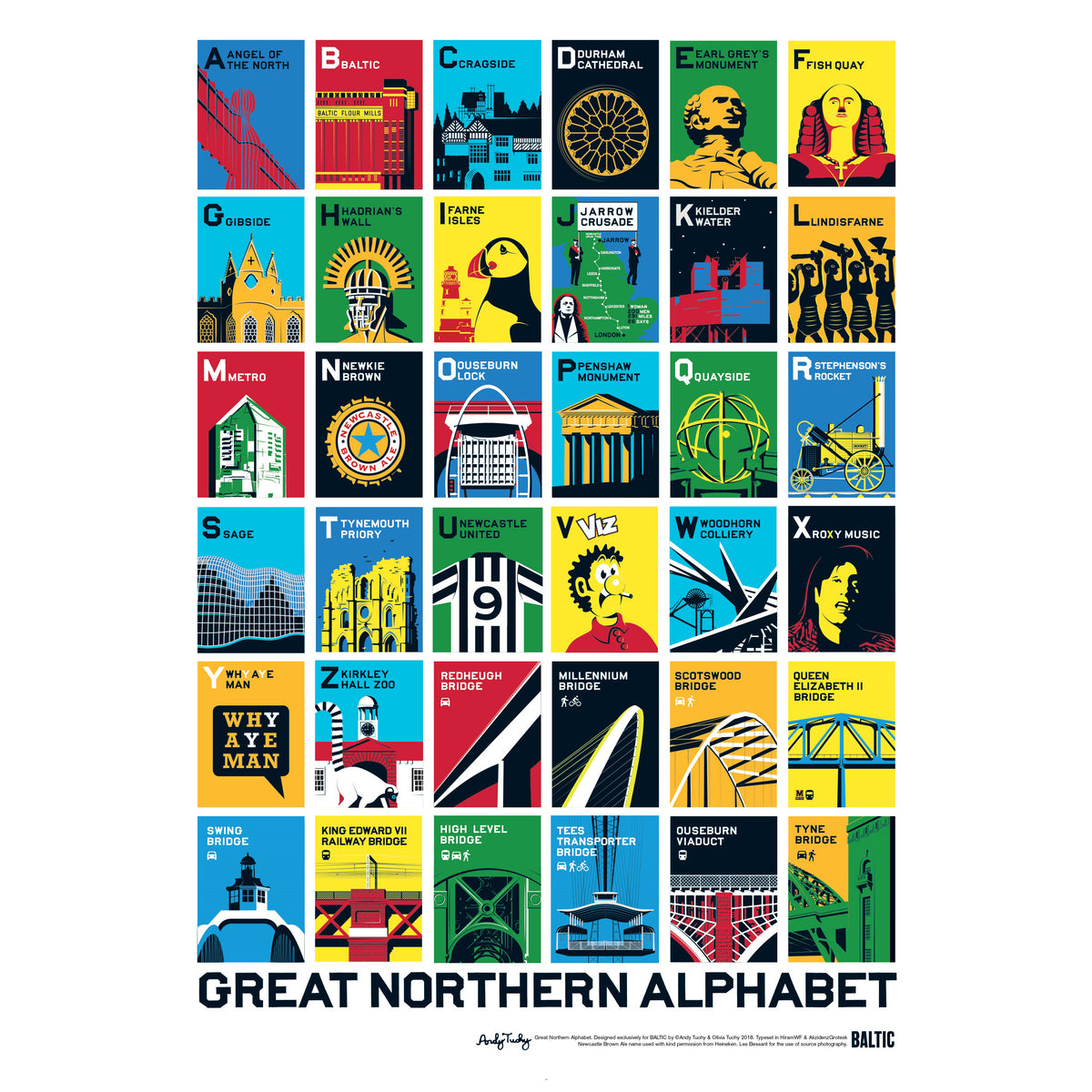 Andy Tuohy A-Z of the North Poster