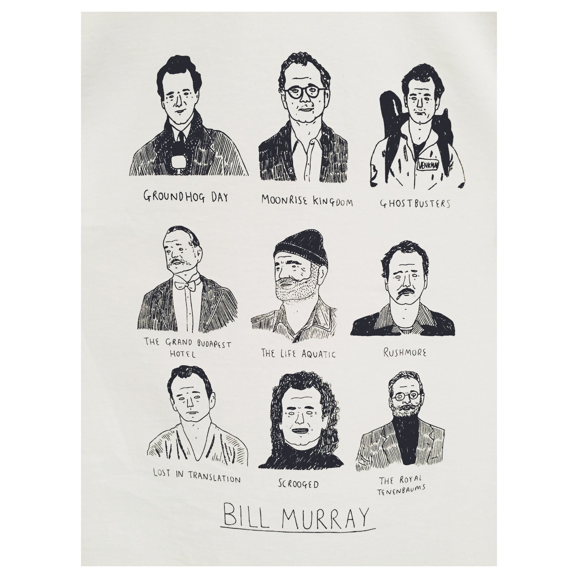 Alex Sickling Bill Murray T-Shirt