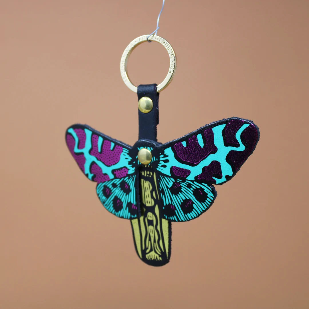 Butterfly Fob Green Pink