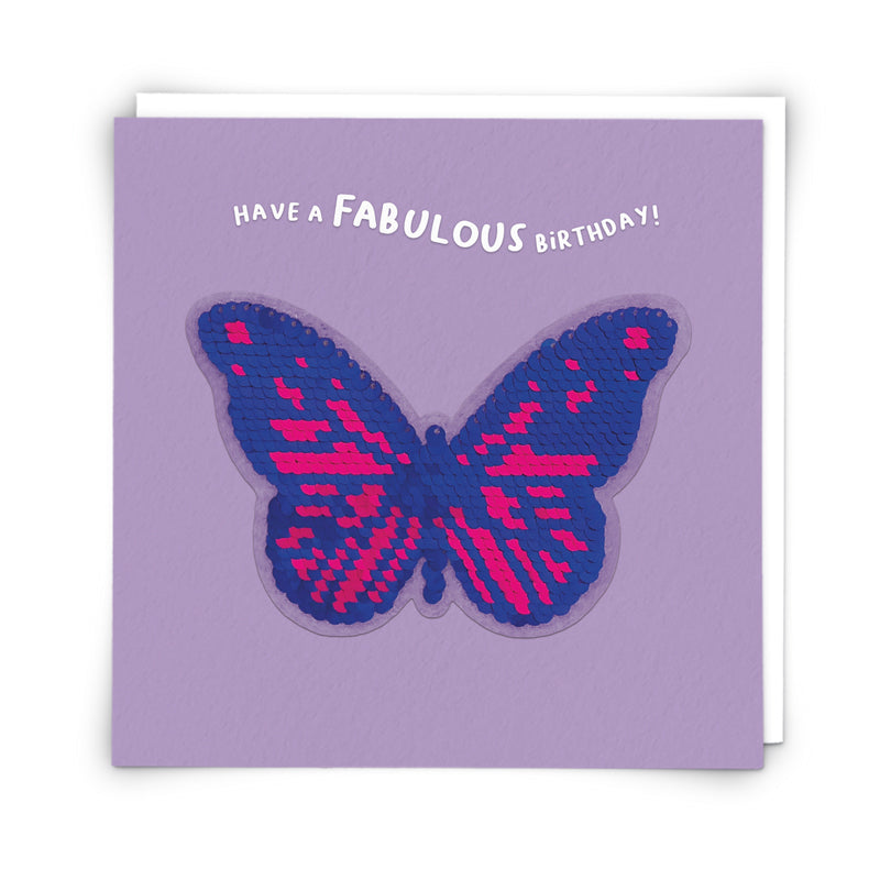 Sequin Butterfly Card
