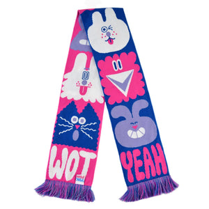 Chit Chat Scarf Lilac and Pink