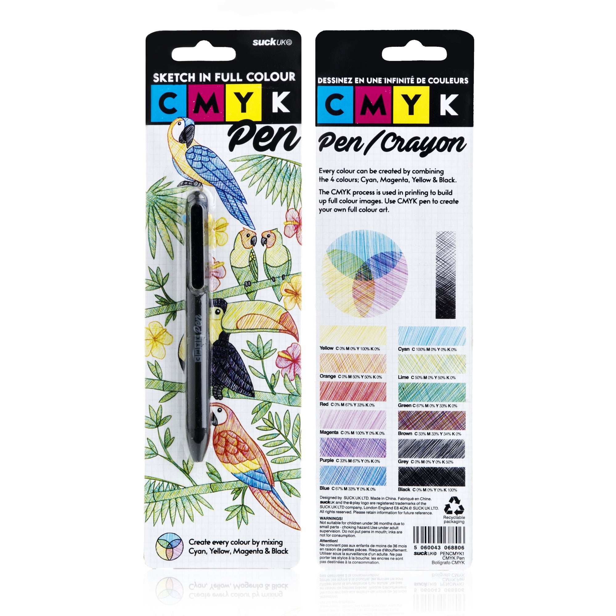 CMYK Pen in Packaging Front and Back