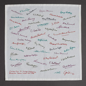 Gillian Wearing Courage Calls to Courage Everywhere Limited Edition Embroidered Handkercheif