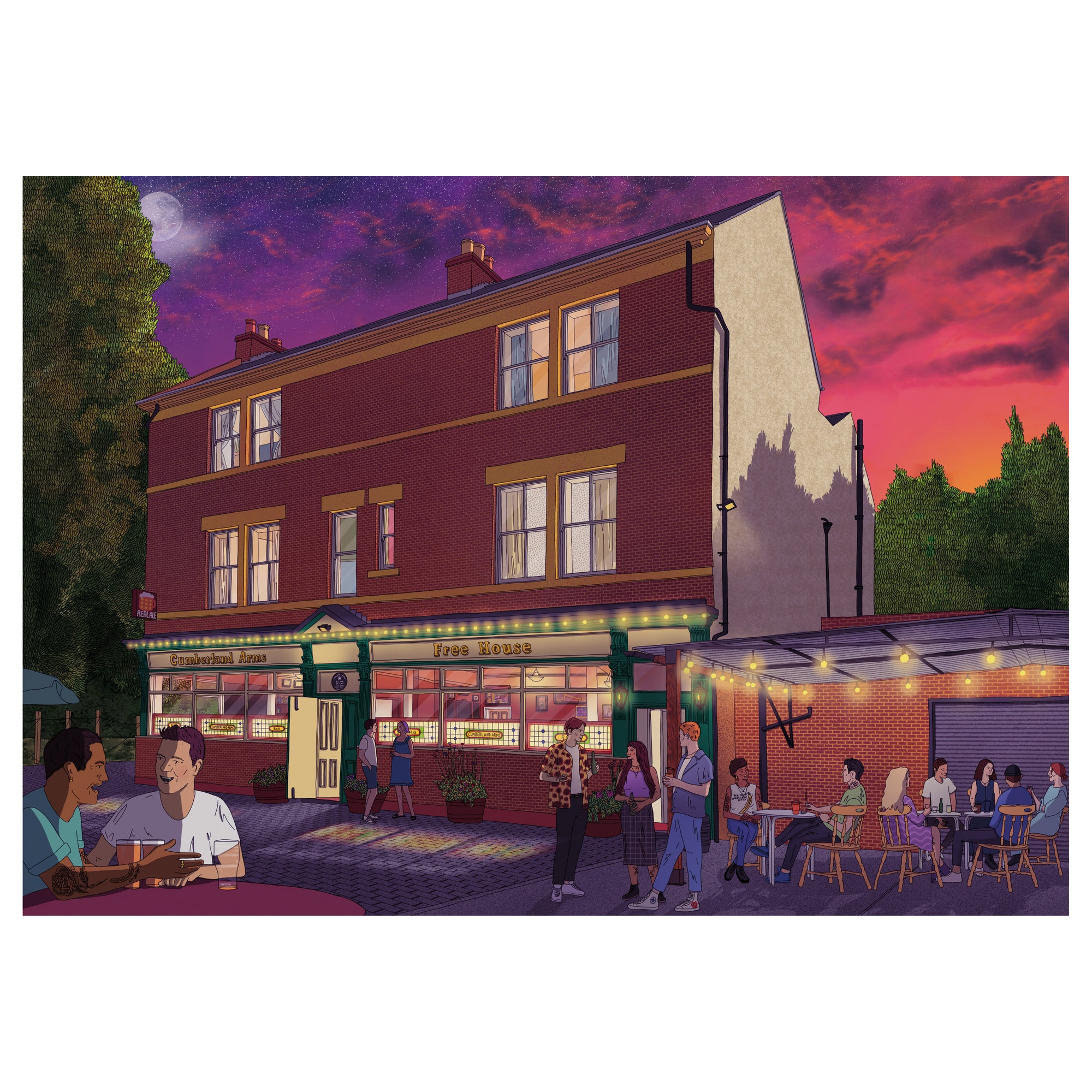 The Cumberland Arms A4 Print