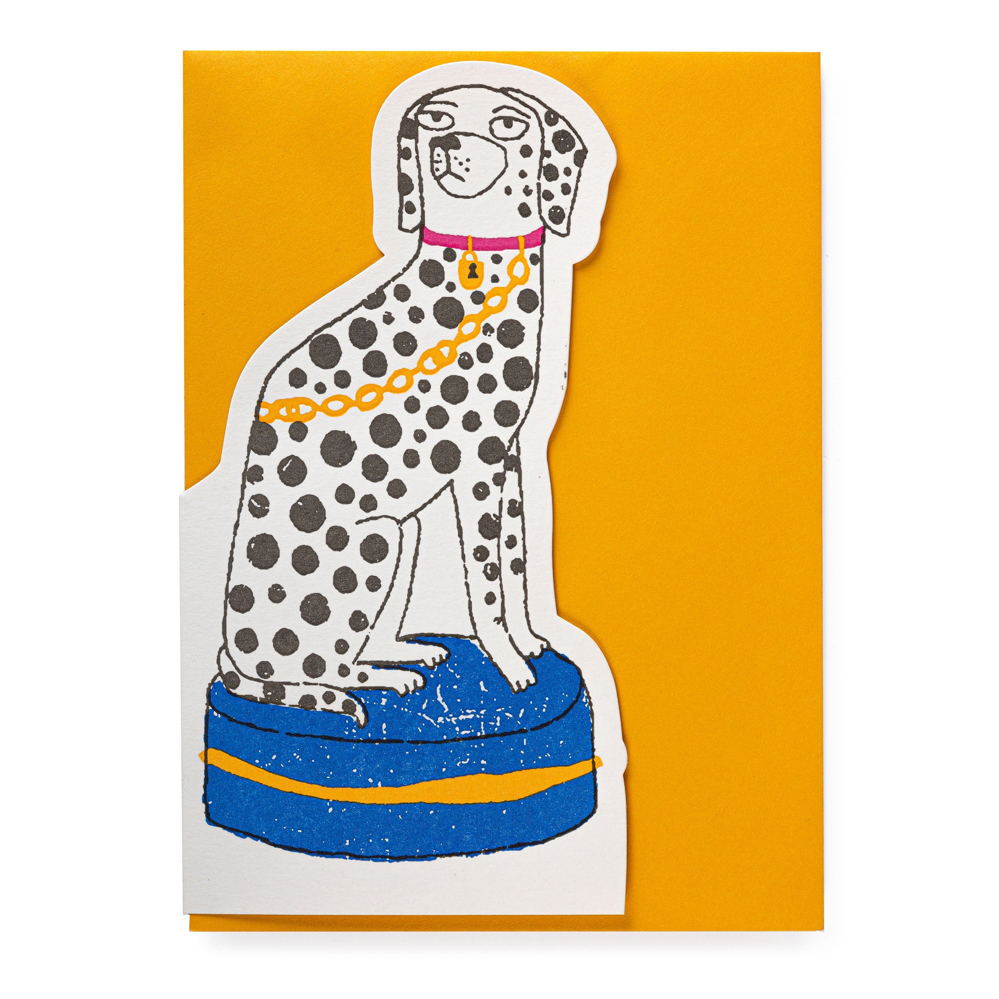 Dalmatian Cut Out Greeting Card