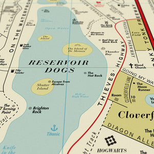 Dorothy Print Film Map Resevoir Dogs