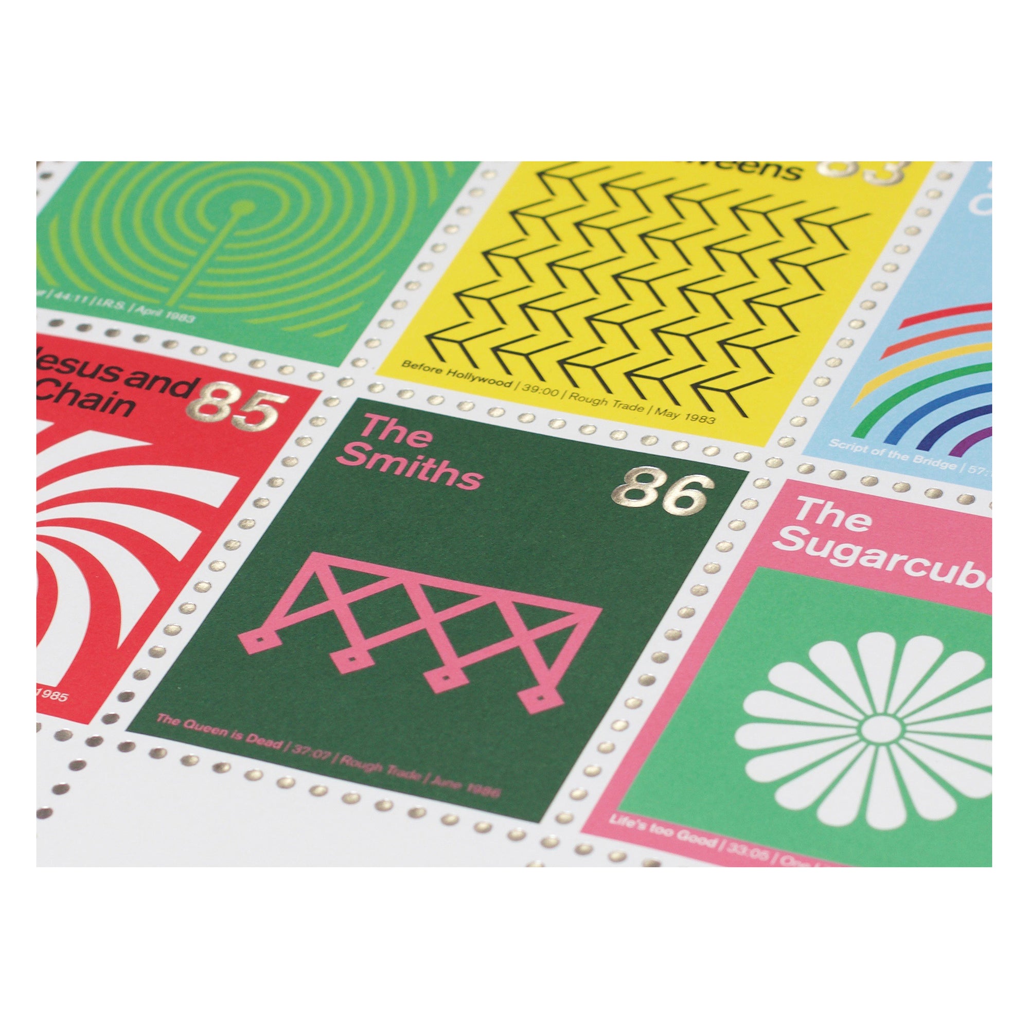 Stamp Album Print - Post-Punk