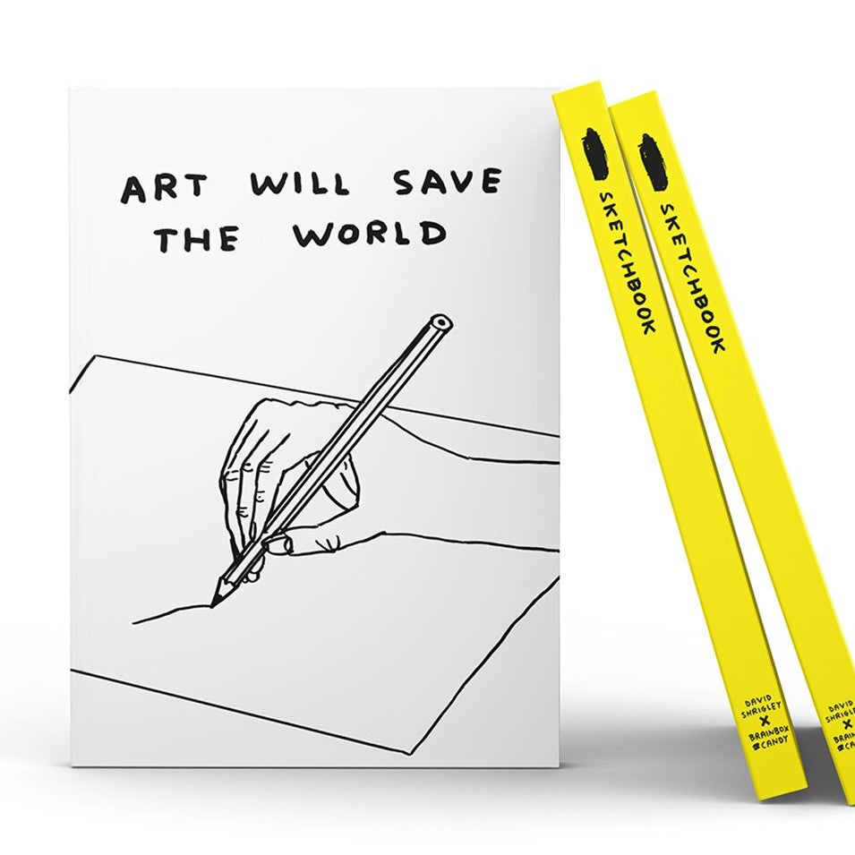 David Shrigley Creative Health Tote Bag - The Arts Are Like Glue by Plinth