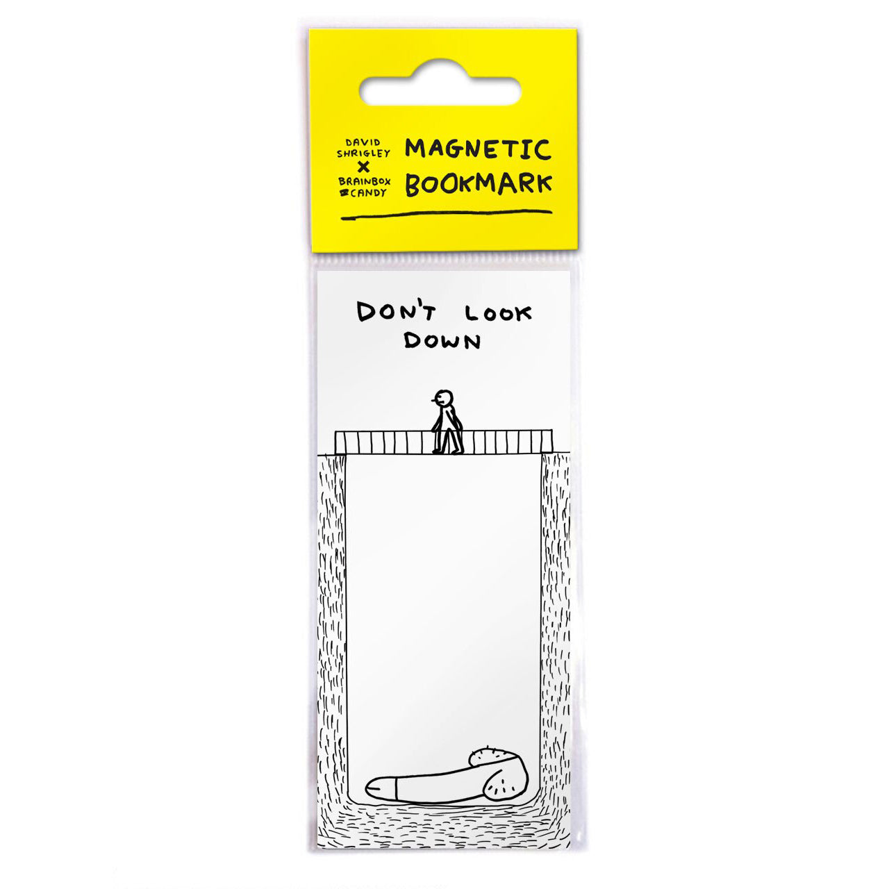 David Shrigley Don't Look Down Magnetic Bookmark