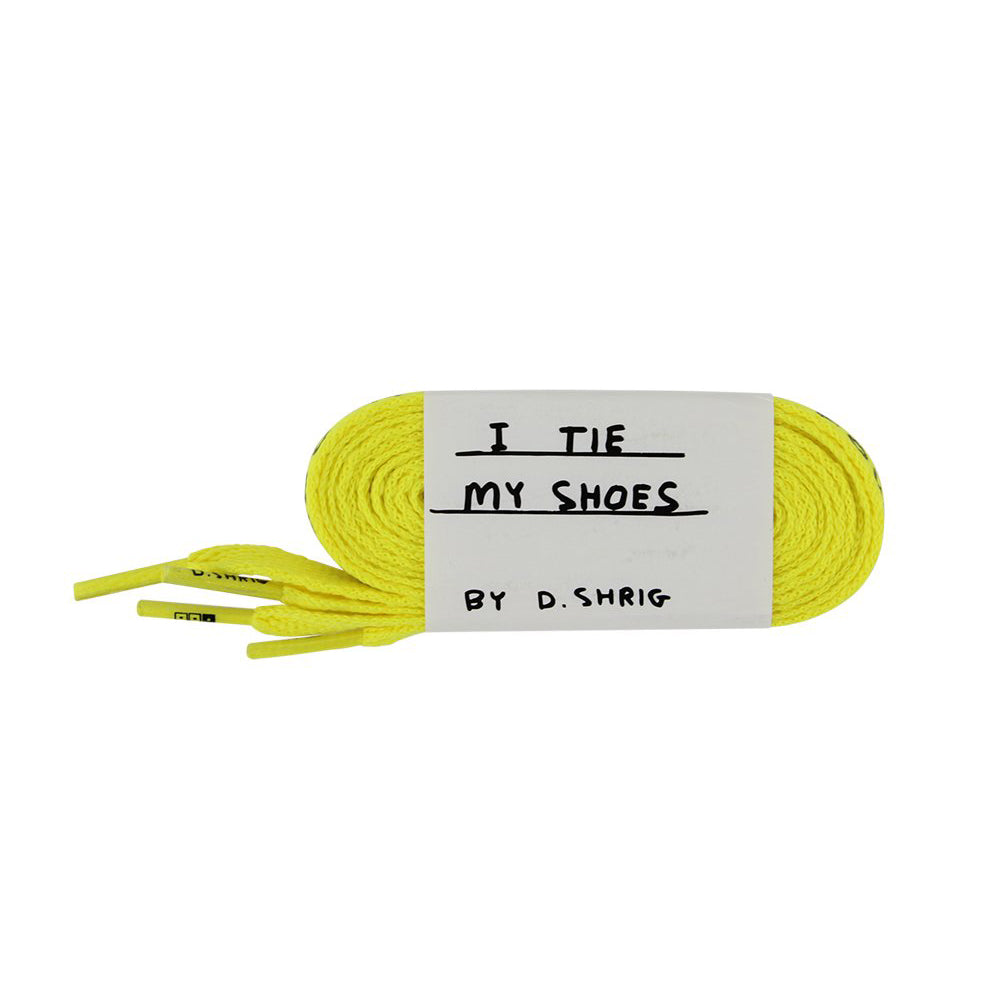 David Shrigley Shoelaces Yellow