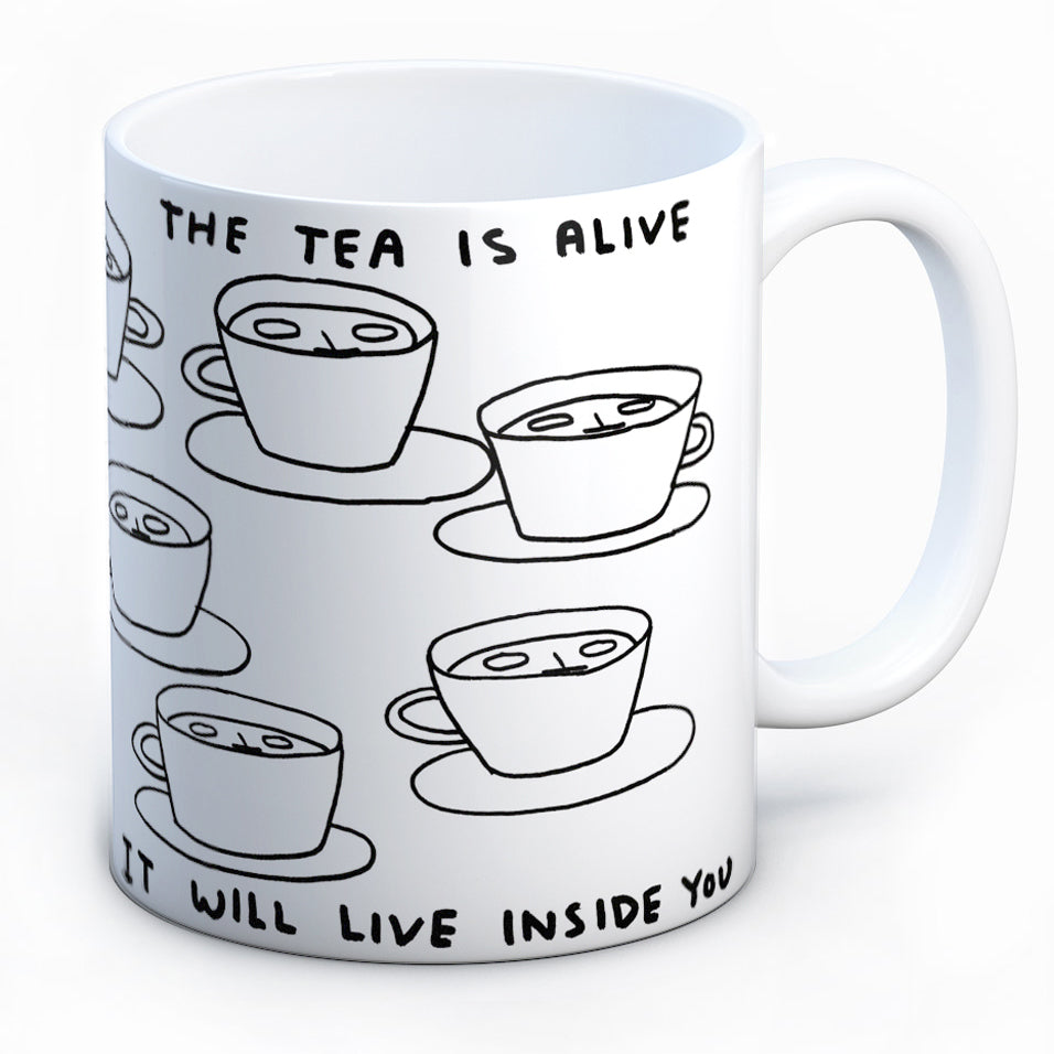David Shrigley The Tea is Alive Mug
