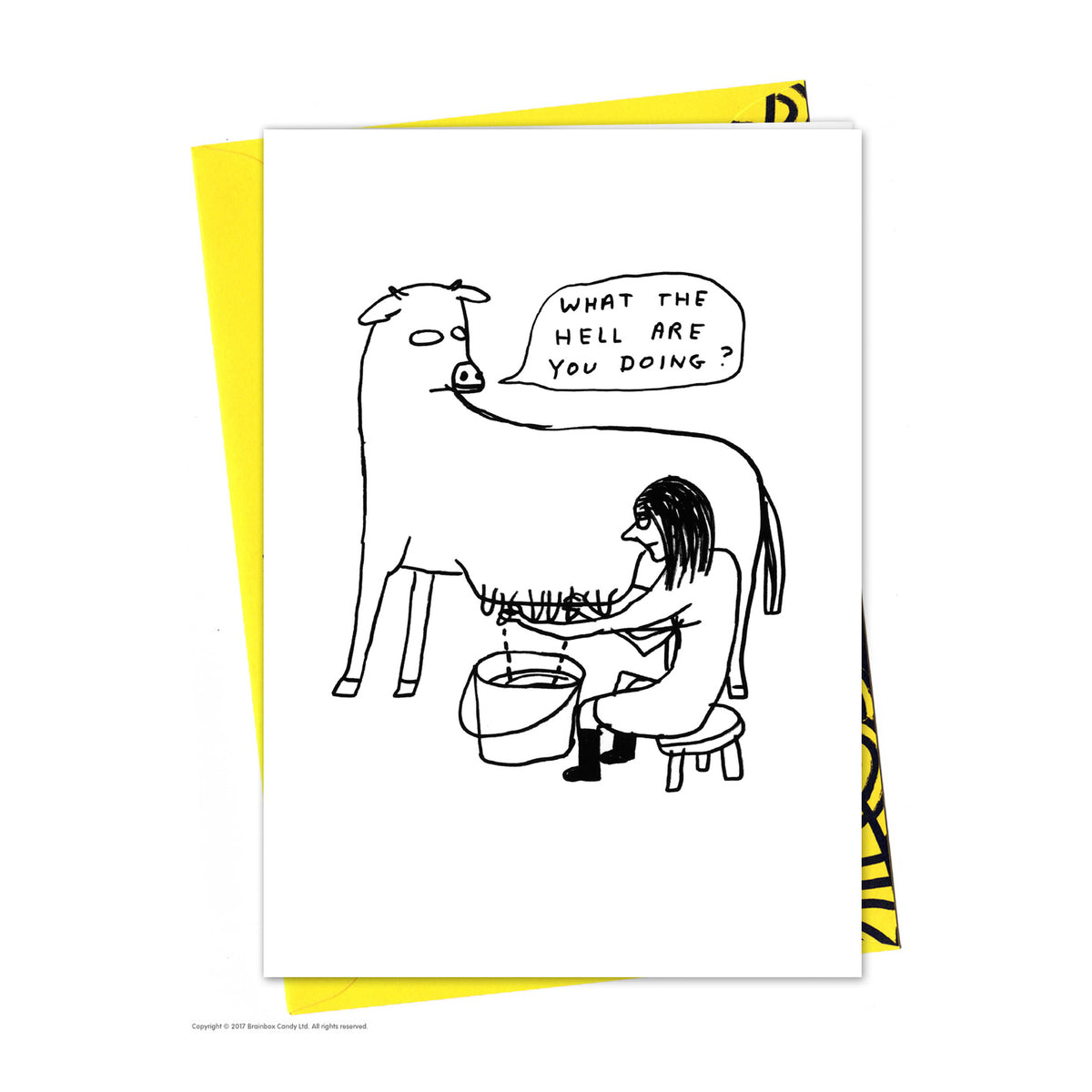David Shrigley What the Hell are You Doing Greeting Card