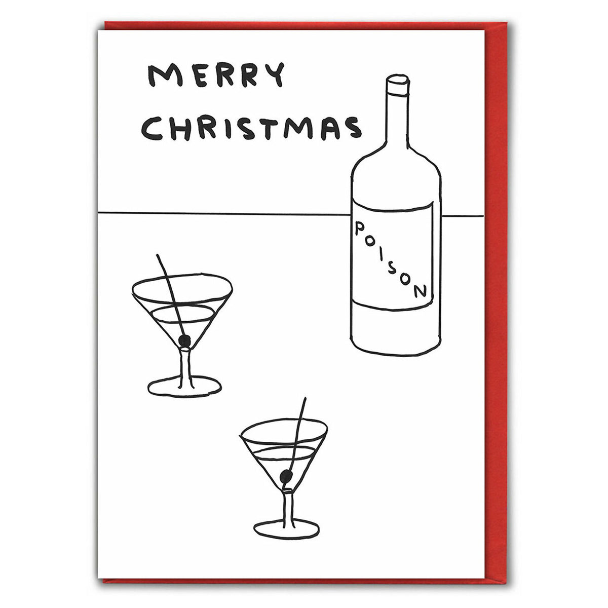 David Shrigley Merry Christmas Poison Card
