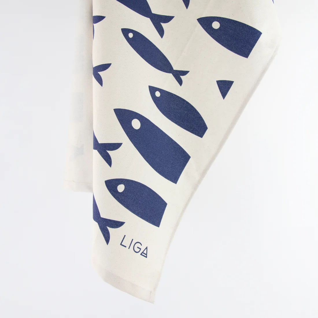 LIGA Fish Organic Tea Towel