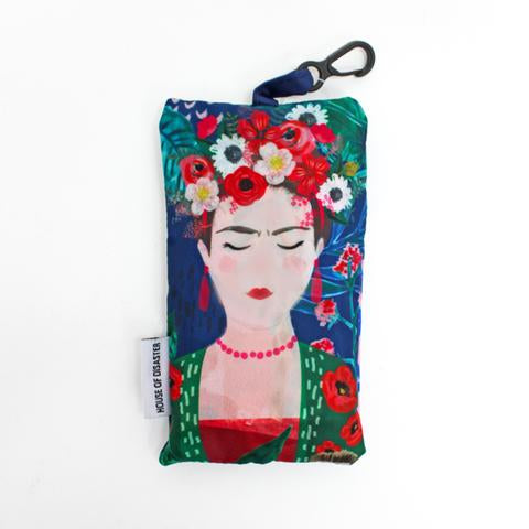 Frida Kahlo Tropical Shopper Clip on Pouch