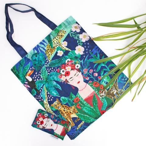Frida Kahlo Tropical Eco Shopper Bag