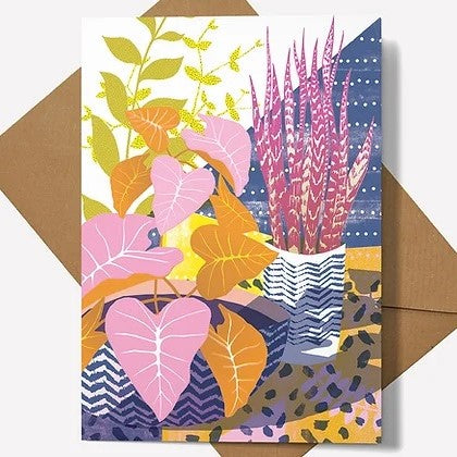 Printer Johnson House Plants Greeting Card