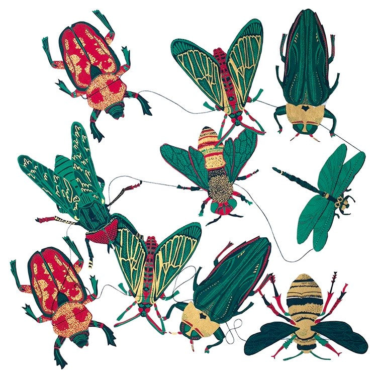 East End Print Insects Paper Garland