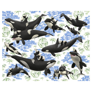 Kozyndan Captives Orcas and Pandas Limited Edition Print