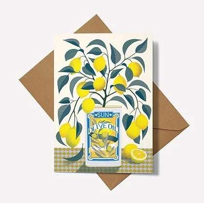 Printer Johnson Lemon Tree Greeting Card
