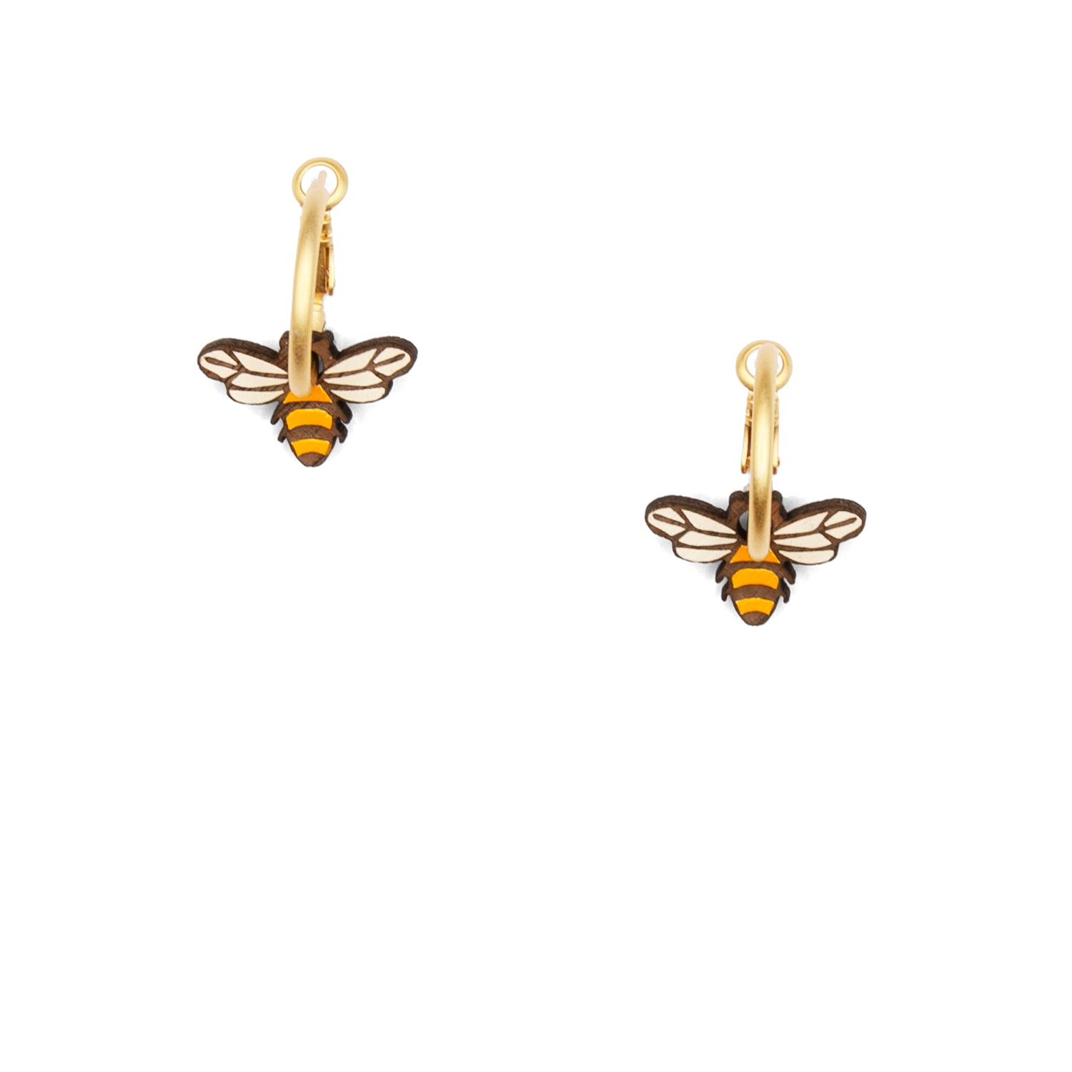 Materia Rica Little Bee Hoop Earrings