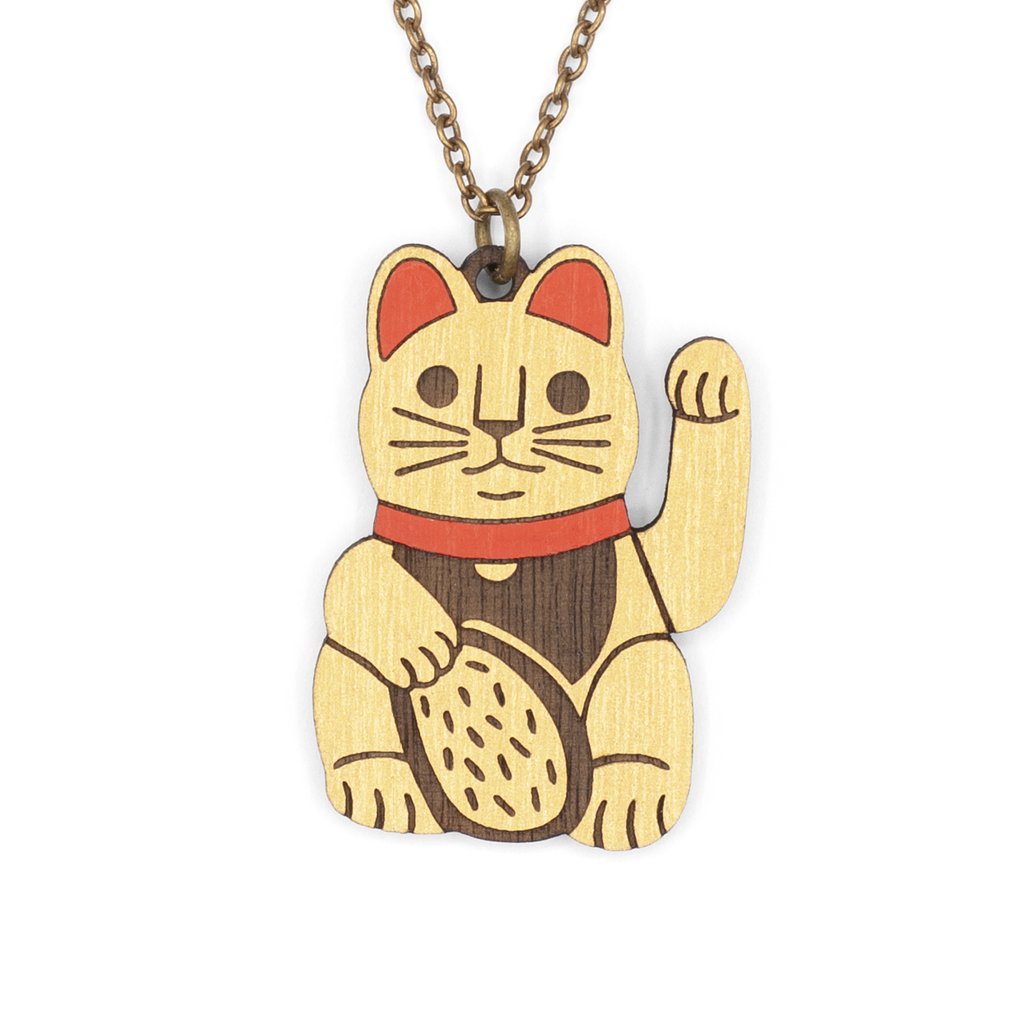 Materia Rica Lucky Cat Necklace