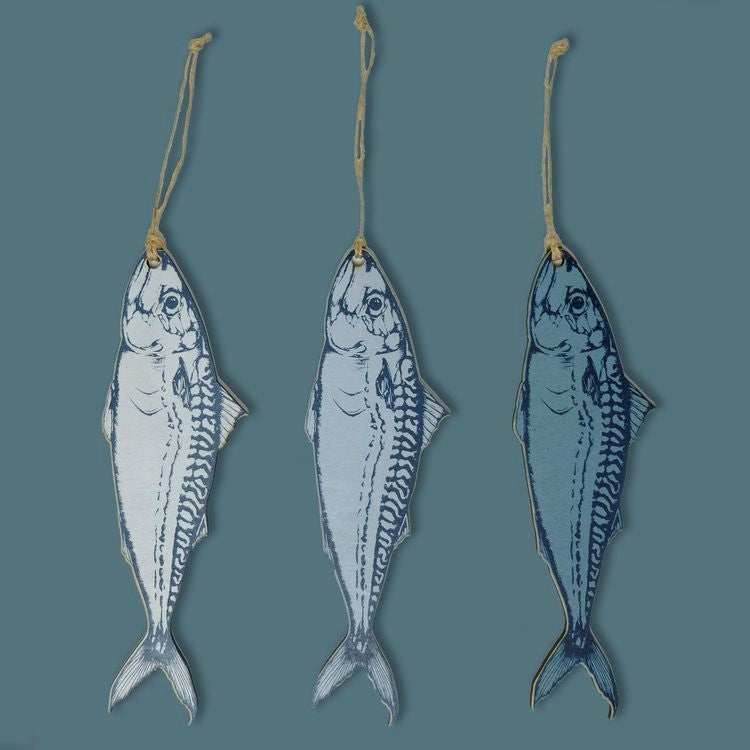 Mackerel Wooden Fish Decoration