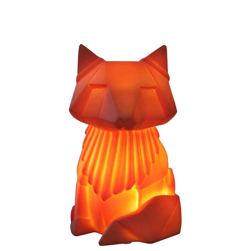 Orange Fox LED Light Lit