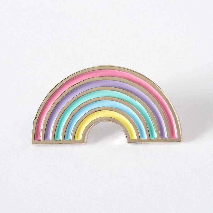 Pastel Rainbow Enamel Badge