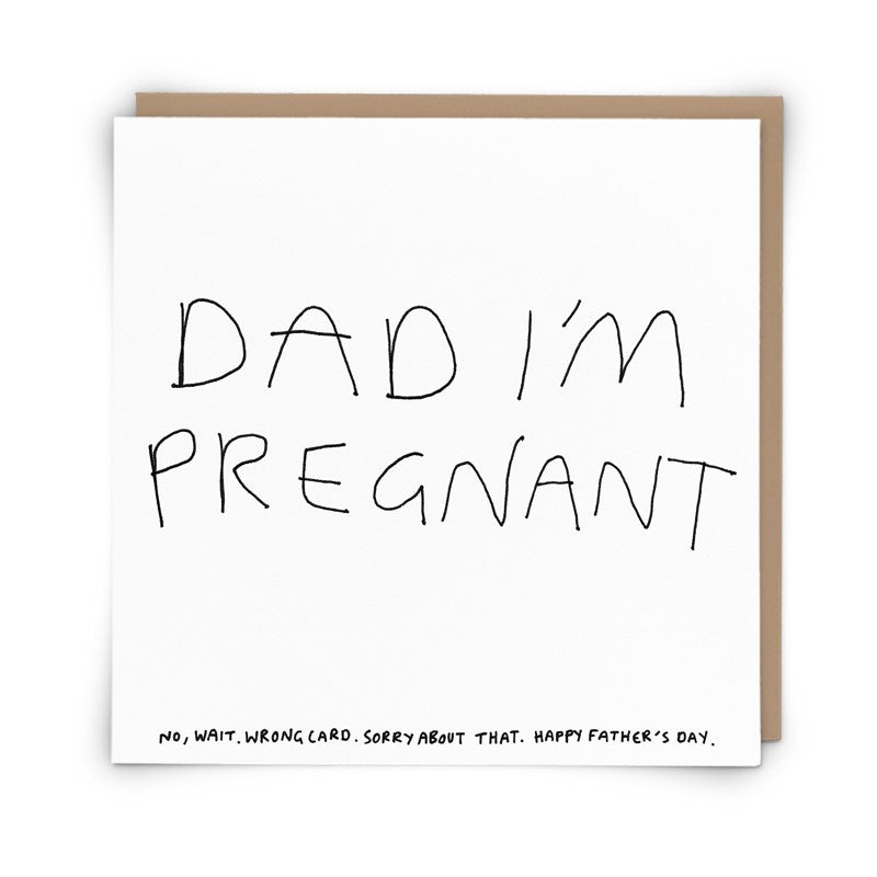 Dad I'm Pregnant Father's Day Card