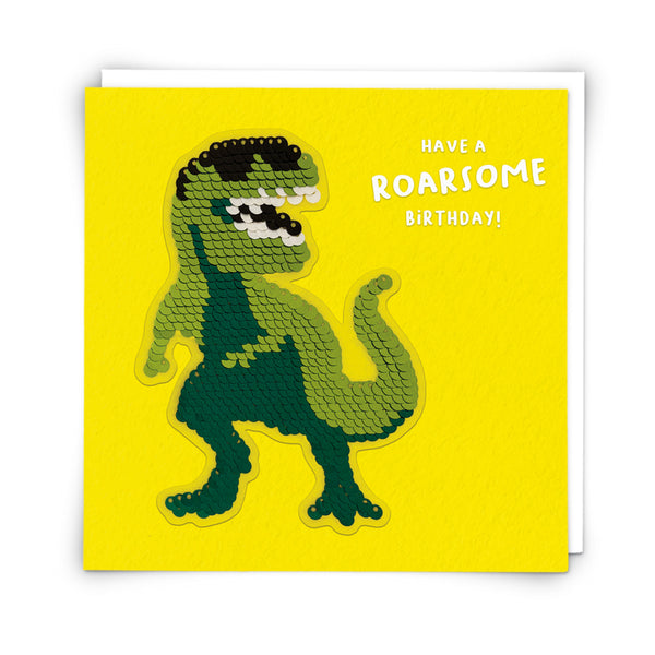 Roarsome dinosaur birthday card girl birthday card Dinosaur 