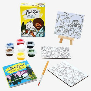 PLAYTIME with BOB ROSS // Miniature paint by numbers 