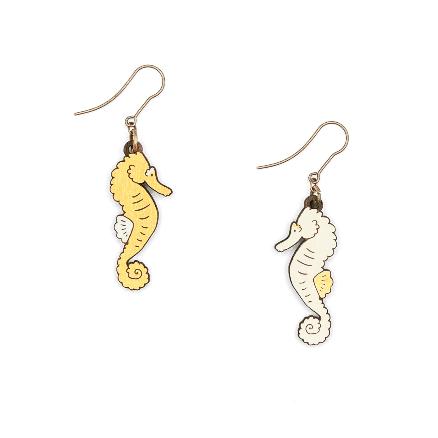 Materia Rica Seahorses Hook Earrings