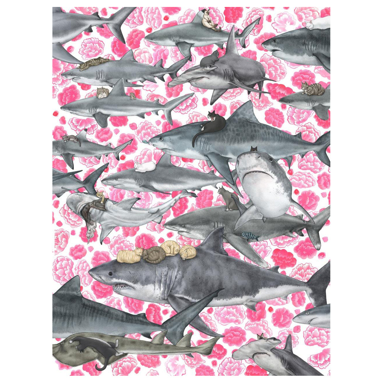 Kozyndan | Hunters: Sharks and Kitties Poster
