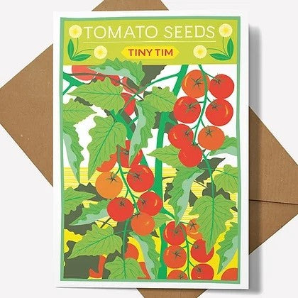 Printer Johnson Tomato Seed Greeting Card 