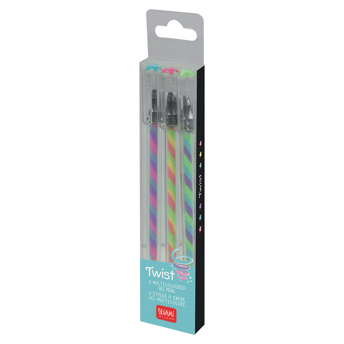 Twist Pen Multicoloured Gel Pen Set of 3